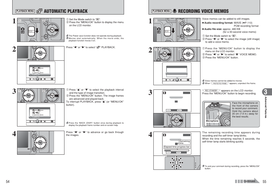 G automatic playback | FujiFilm FinePix E500 User Manual | Page 28 / 59