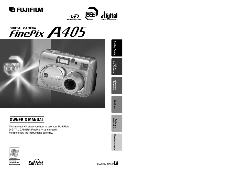 FujiFilm FinePix A405 User Manual | 43 pages