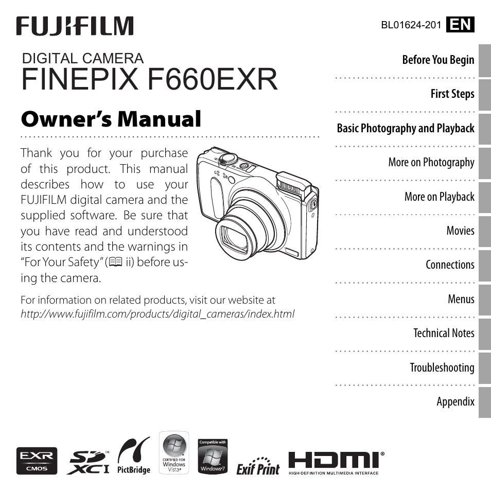 FujiFilm FinePix F660EXR User Manual | 146 pages