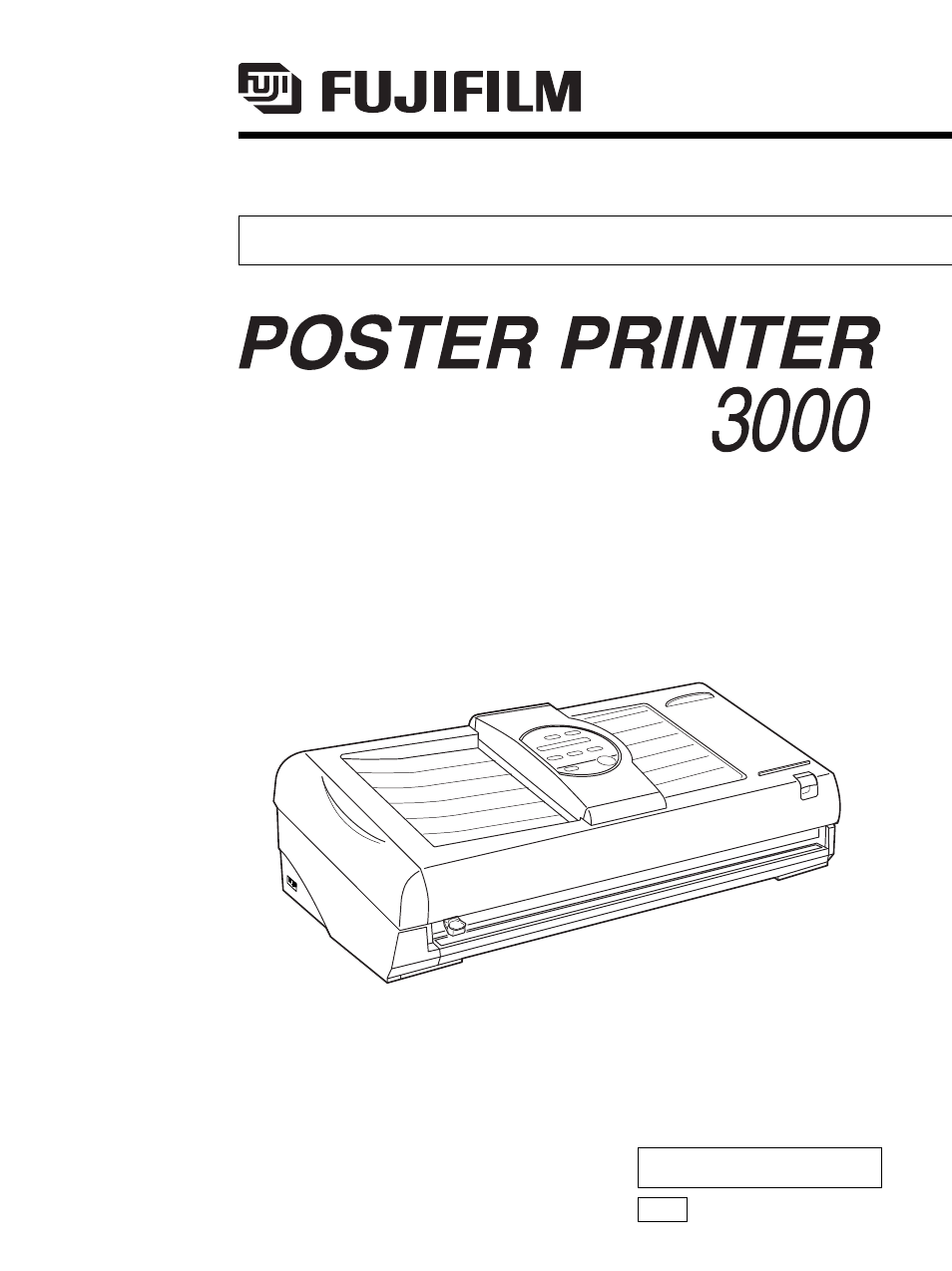 FujiFilm 3000 User Manual | 38 pages