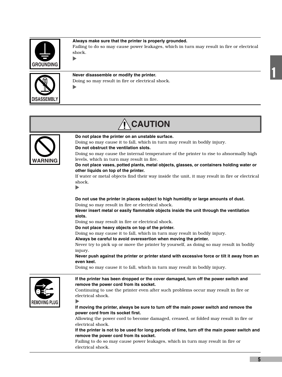 Caution | FujiFilm 3000 User Manual | Page 7 / 38