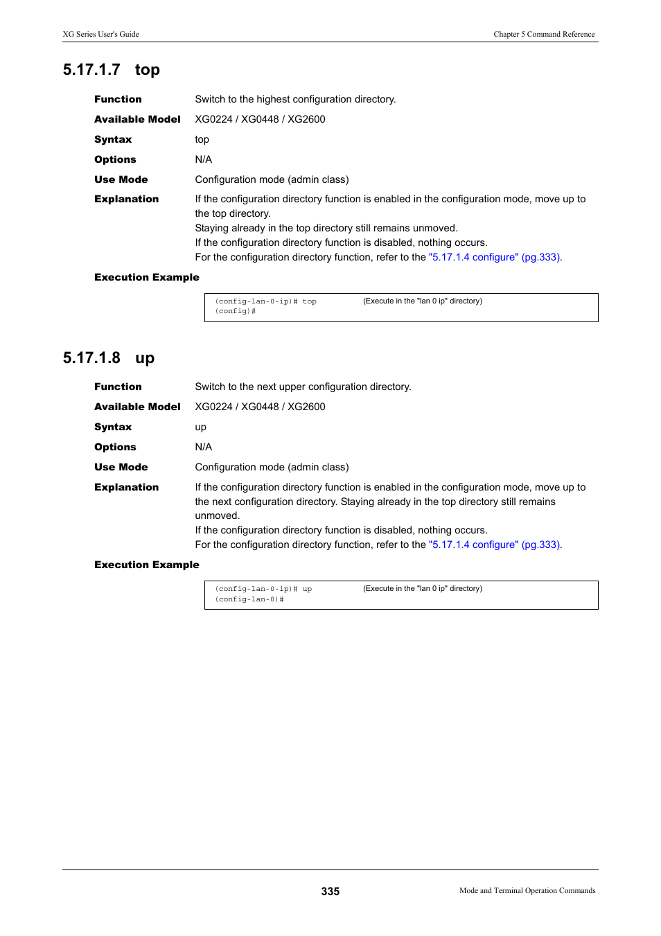 7 top, 8 up, 7 top 5.17.1.8 up | FUJITSU XG Series P3NK-4452-01ENZD User Manual | Page 335 / 614
