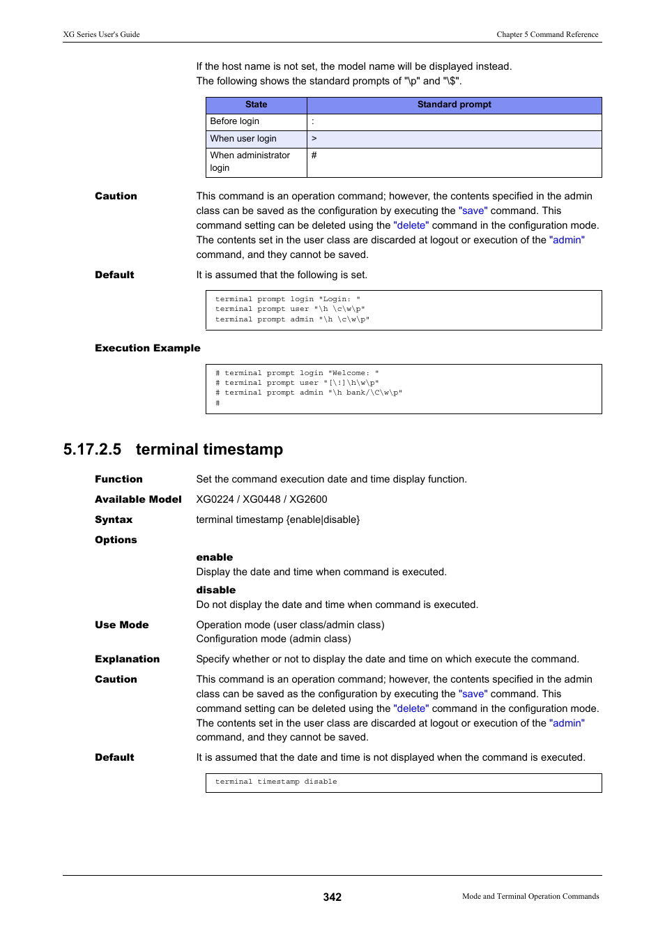 5 terminal timestamp | FUJITSU XG Series P3NK-4452-01ENZD User Manual | Page 342 / 614