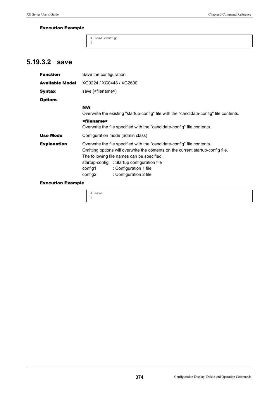 2 save, Save | FUJITSU XG Series P3NK-4452-01ENZD User Manual | Page 374 / 614