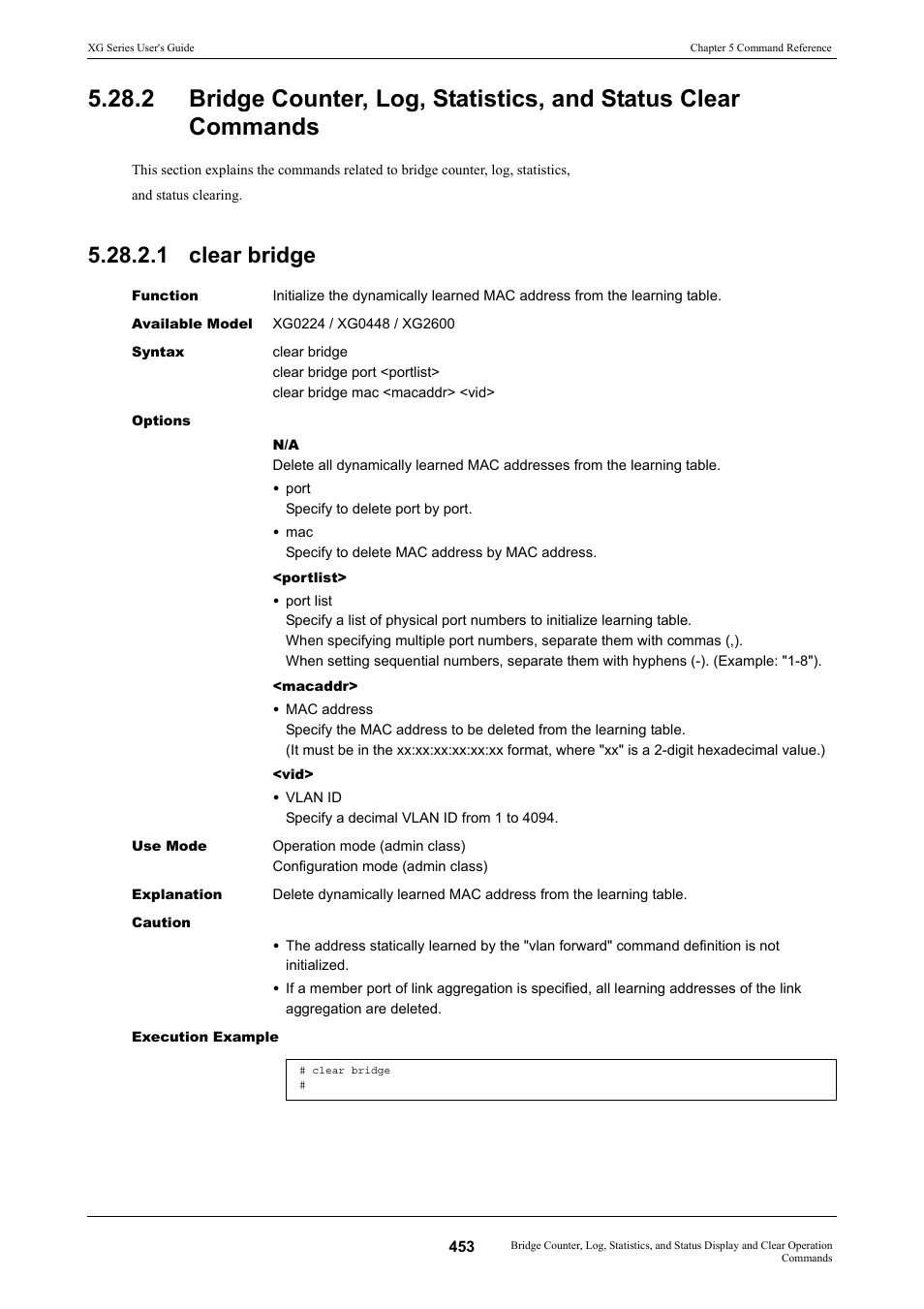 1 clear bridge | FUJITSU XG Series P3NK-4452-01ENZD User Manual | Page 453 / 614