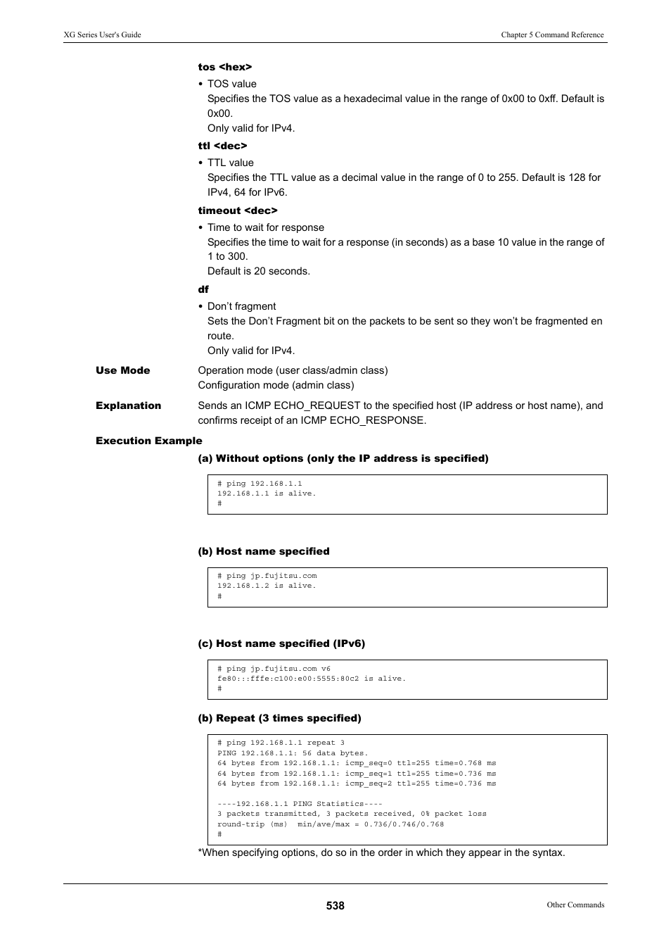 FUJITSU XG Series P3NK-4452-01ENZD User Manual | Page 538 / 614