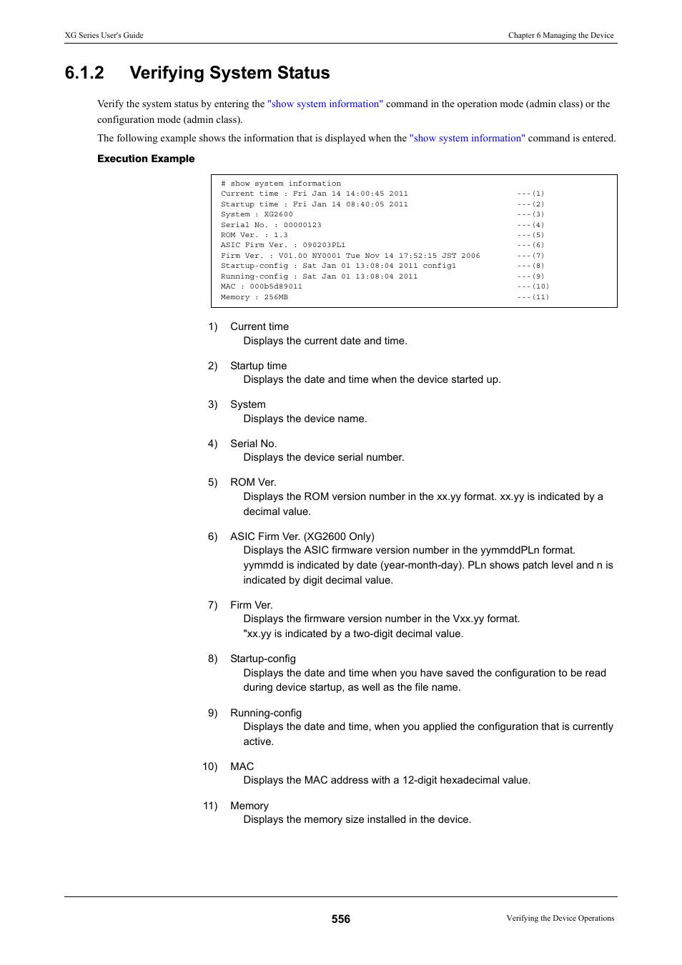 2 verifying system status, Verifying system status | FUJITSU XG Series P3NK-4452-01ENZD User Manual | Page 556 / 614