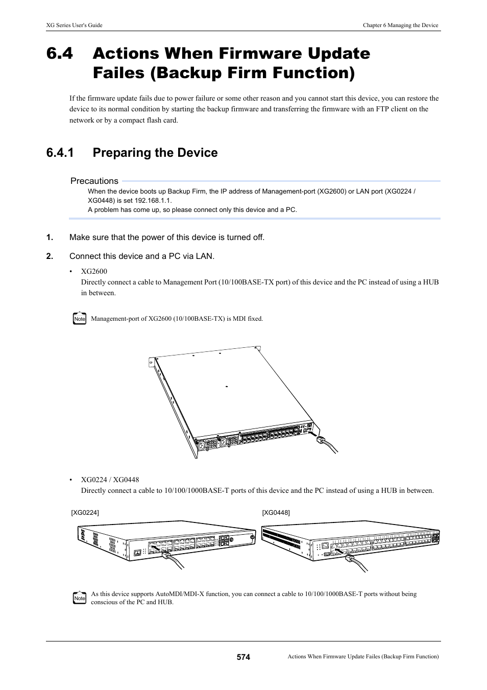 1 preparing the device, Preparing the device | FUJITSU XG Series P3NK-4452-01ENZD User Manual | Page 574 / 614