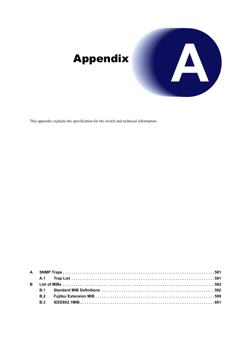 Appendix | FUJITSU XG Series P3NK-4452-01ENZD User Manual | Page 580 / 614