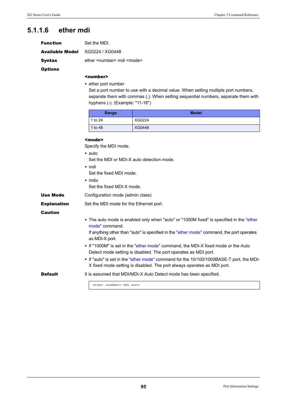 6 ether mdi, Ether mdi | FUJITSU XG Series P3NK-4452-01ENZD User Manual | Page 95 / 614