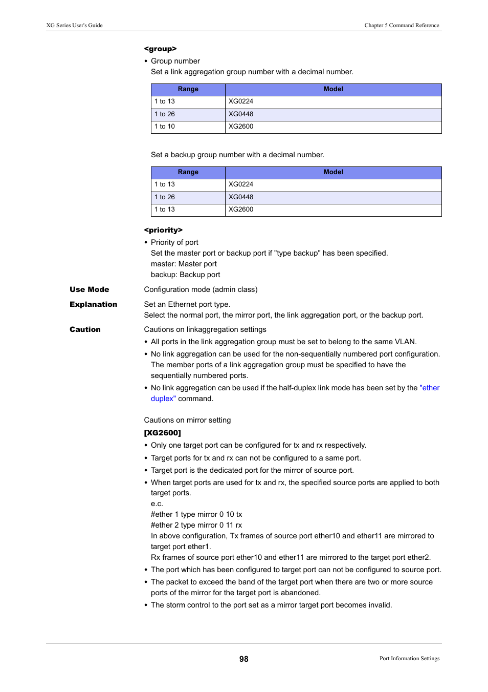 FUJITSU XG Series P3NK-4452-01ENZD User Manual | Page 98 / 614