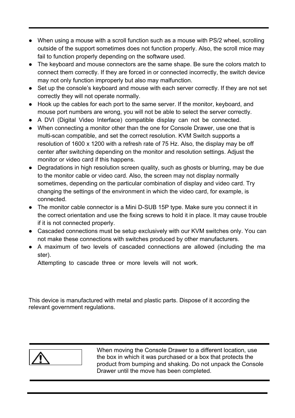 Caution | FUJITSU FD-1008AT User Manual | Page 9 / 44