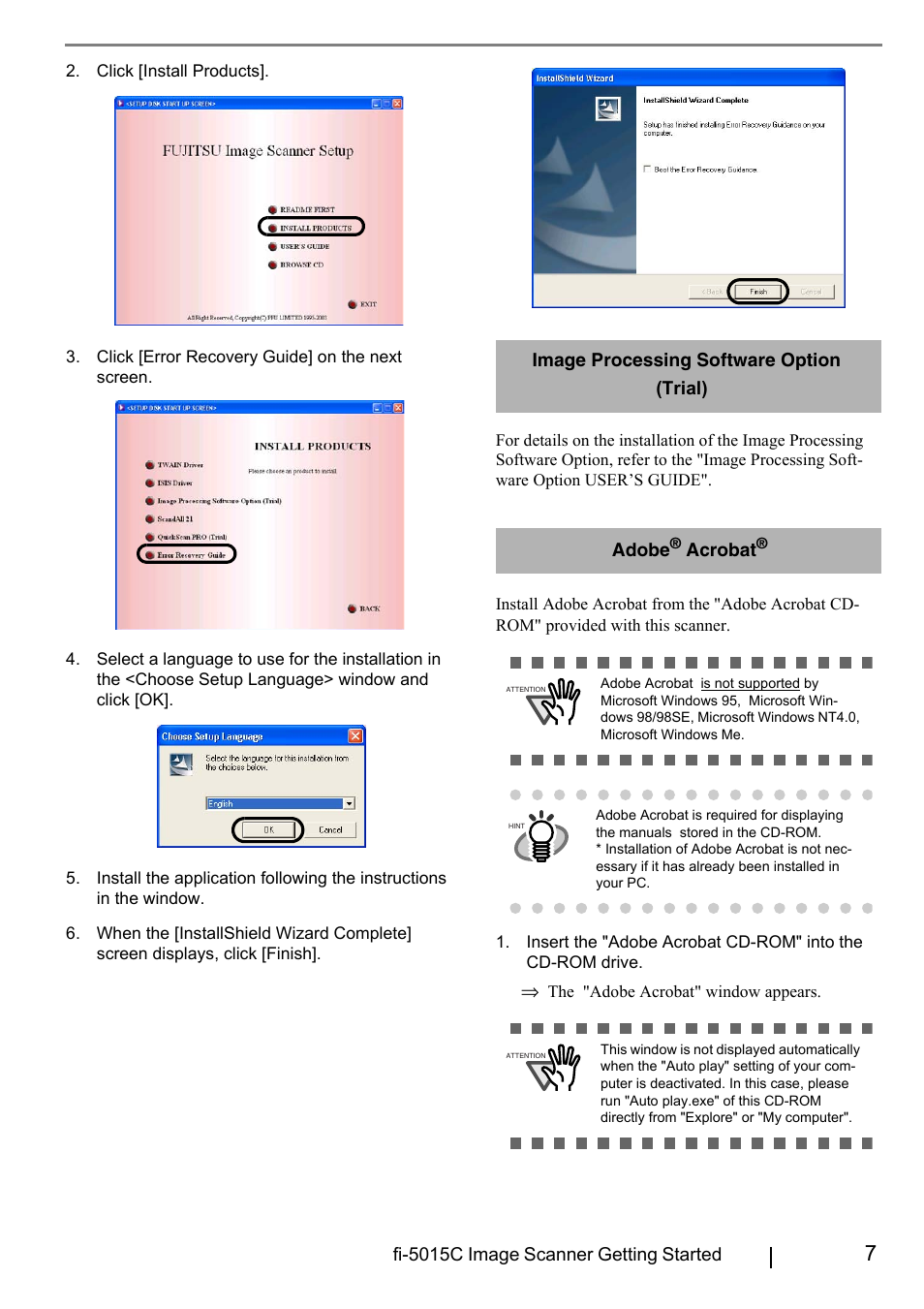 FUJITSU fi-5015C User Manual | Page 15 / 26