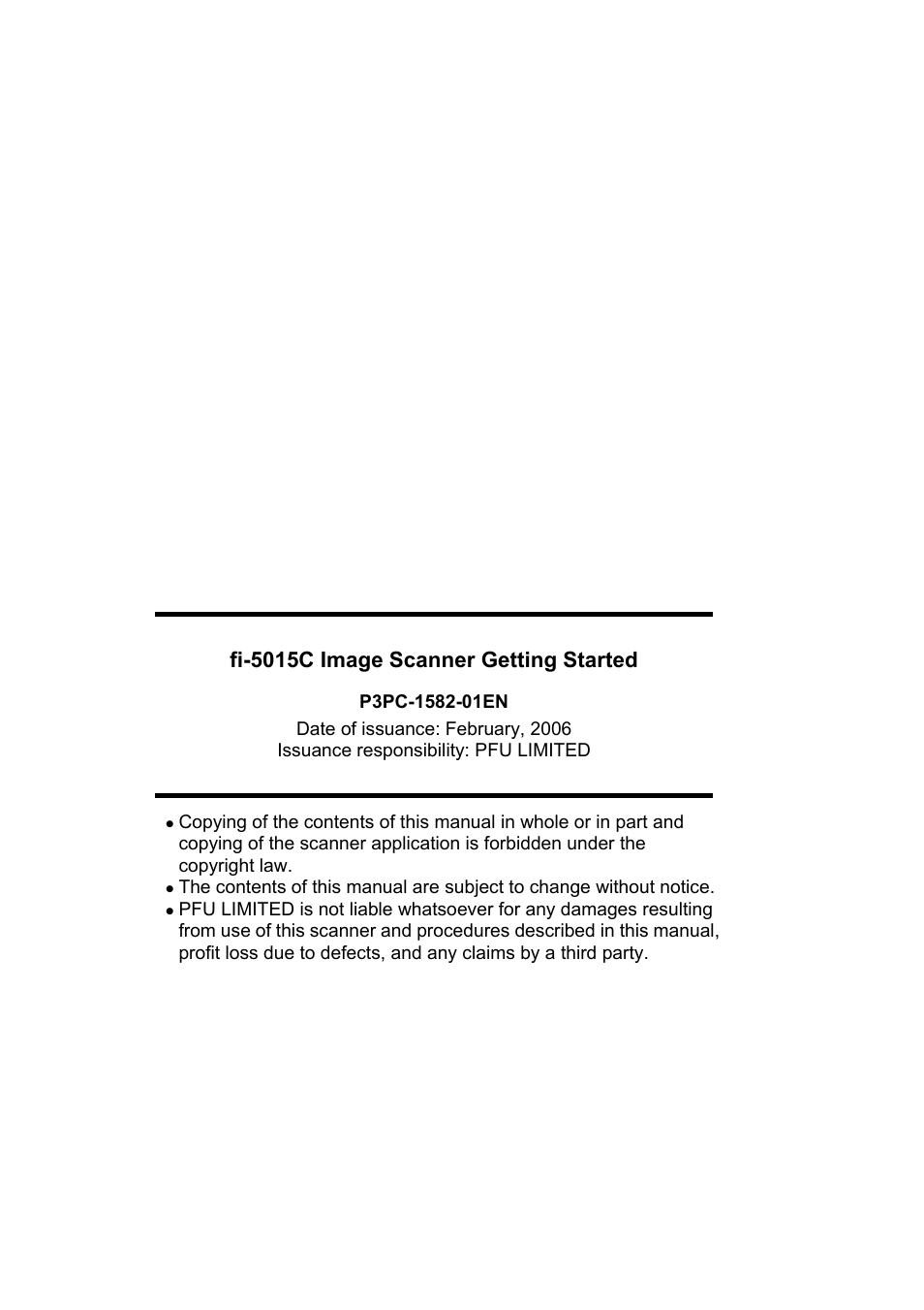 Fi-5015c image scanner getting started | FUJITSU fi-5015C User Manual | Page 26 / 26