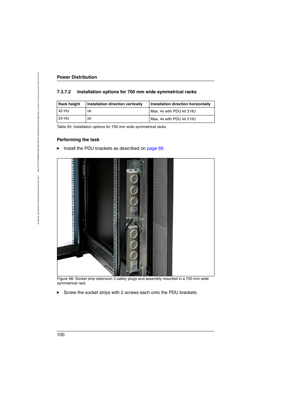 Power distribution | FUJITSU Primecenter M1 BS2000 User Manual | Page 100 / 117