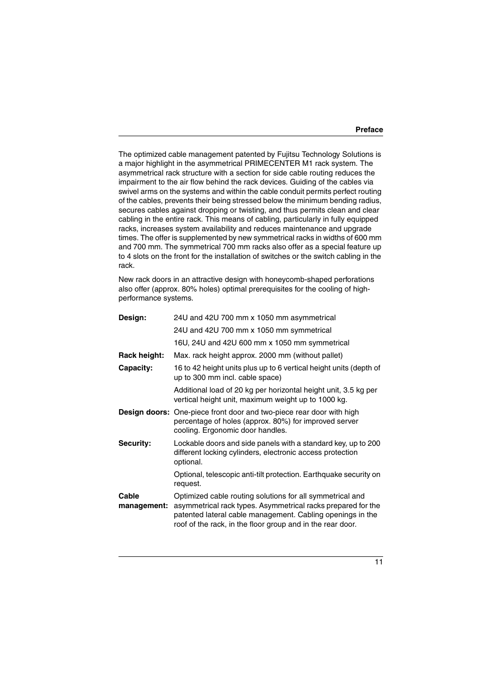 FUJITSU Primecenter M1 BS2000 User Manual | Page 11 / 117