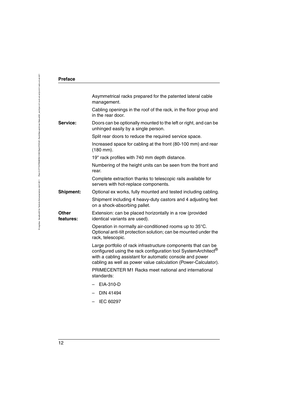 Preface | FUJITSU Primecenter M1 BS2000 User Manual | Page 12 / 117