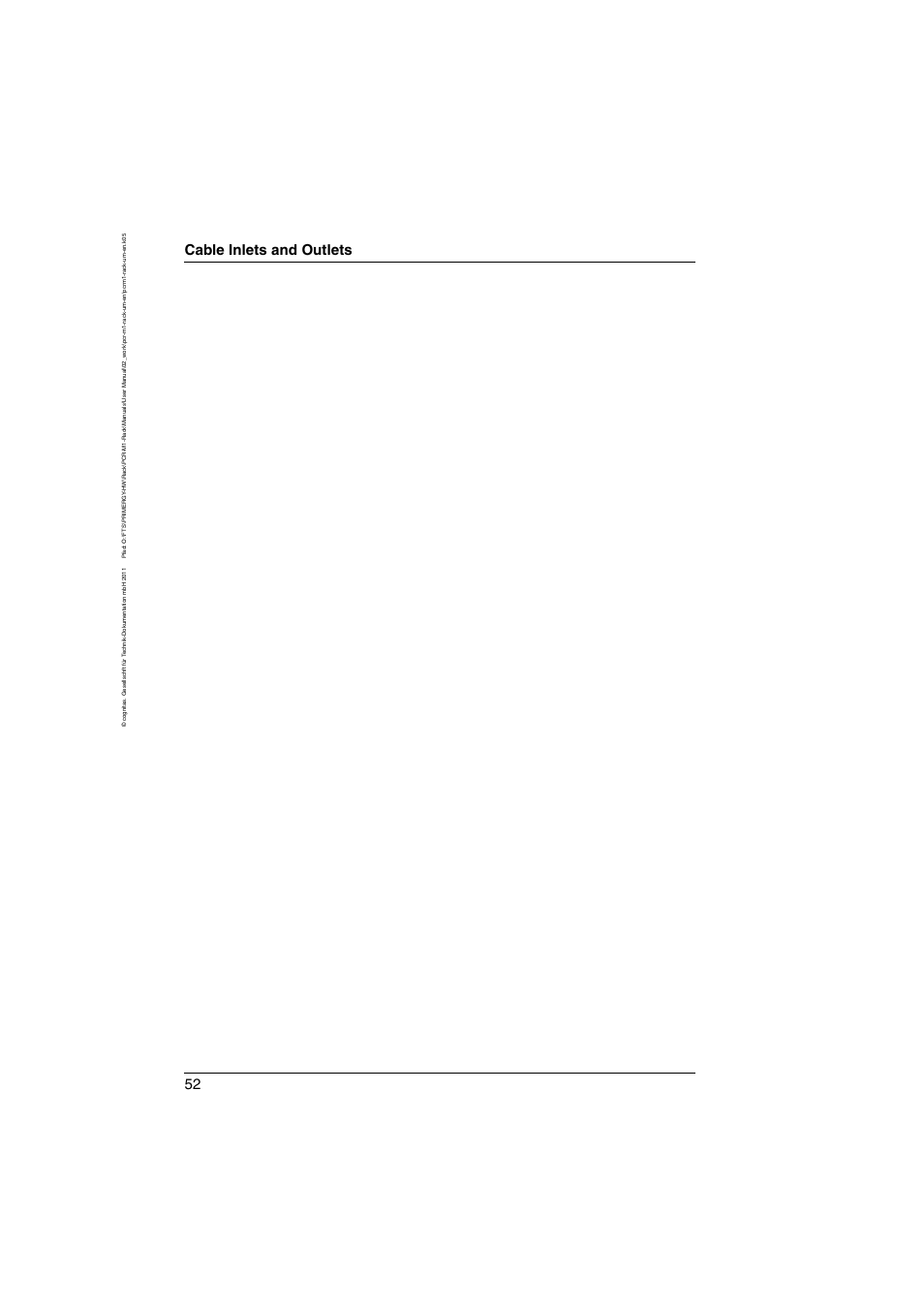 Cable inlets and outlets | FUJITSU Primecenter M1 BS2000 User Manual | Page 52 / 117