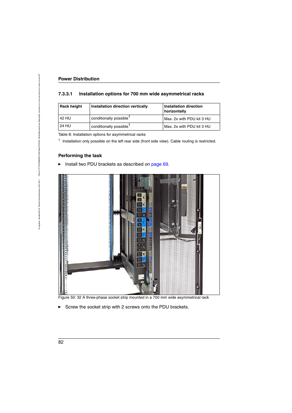 Power distribution | FUJITSU Primecenter M1 BS2000 User Manual | Page 82 / 117