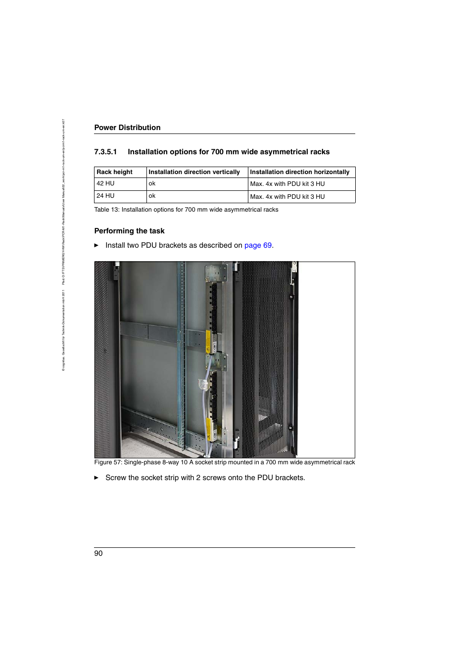 Power distribution | FUJITSU Primecenter M1 BS2000 User Manual | Page 90 / 117