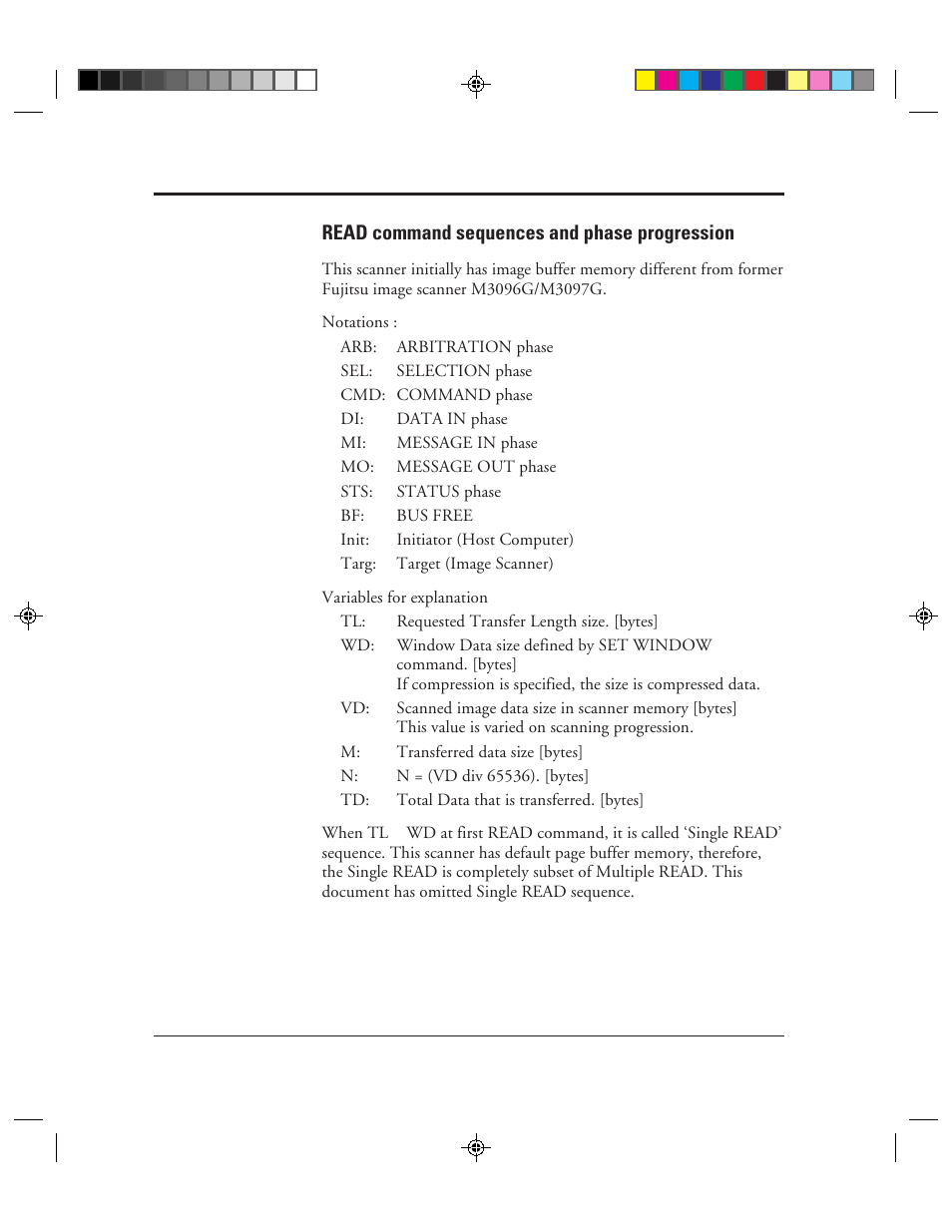 Read command sequences and phase progression, Read command sequences and phase progression -118 | FUJITSU C150-E049-02EN User Manual | Page 151 / 236