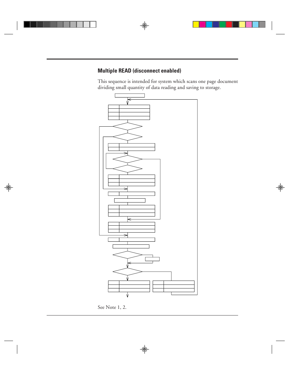 Multiple read (disconnect enabled), Multiple read (disconnect enabled) -120 | FUJITSU C150-E049-02EN User Manual | Page 153 / 236