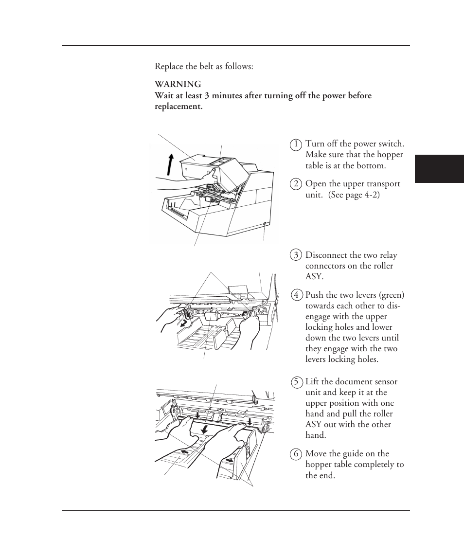 Belt replacement, Belt replacement -19 | FUJITSU C150-E049-02EN User Manual | Page 176 / 236