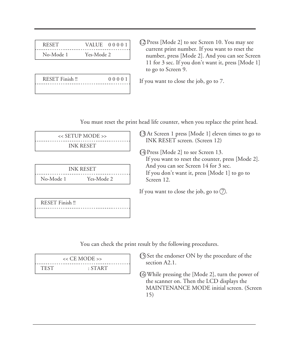 A2.5 how to reset the print head life counter | FUJITSU C150-E049-02EN User Manual | Page 209 / 236