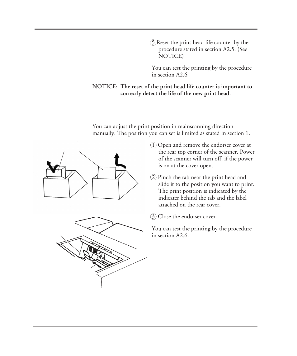 A3.2 print head position adjustment | FUJITSU C150-E049-02EN User Manual | Page 211 / 236