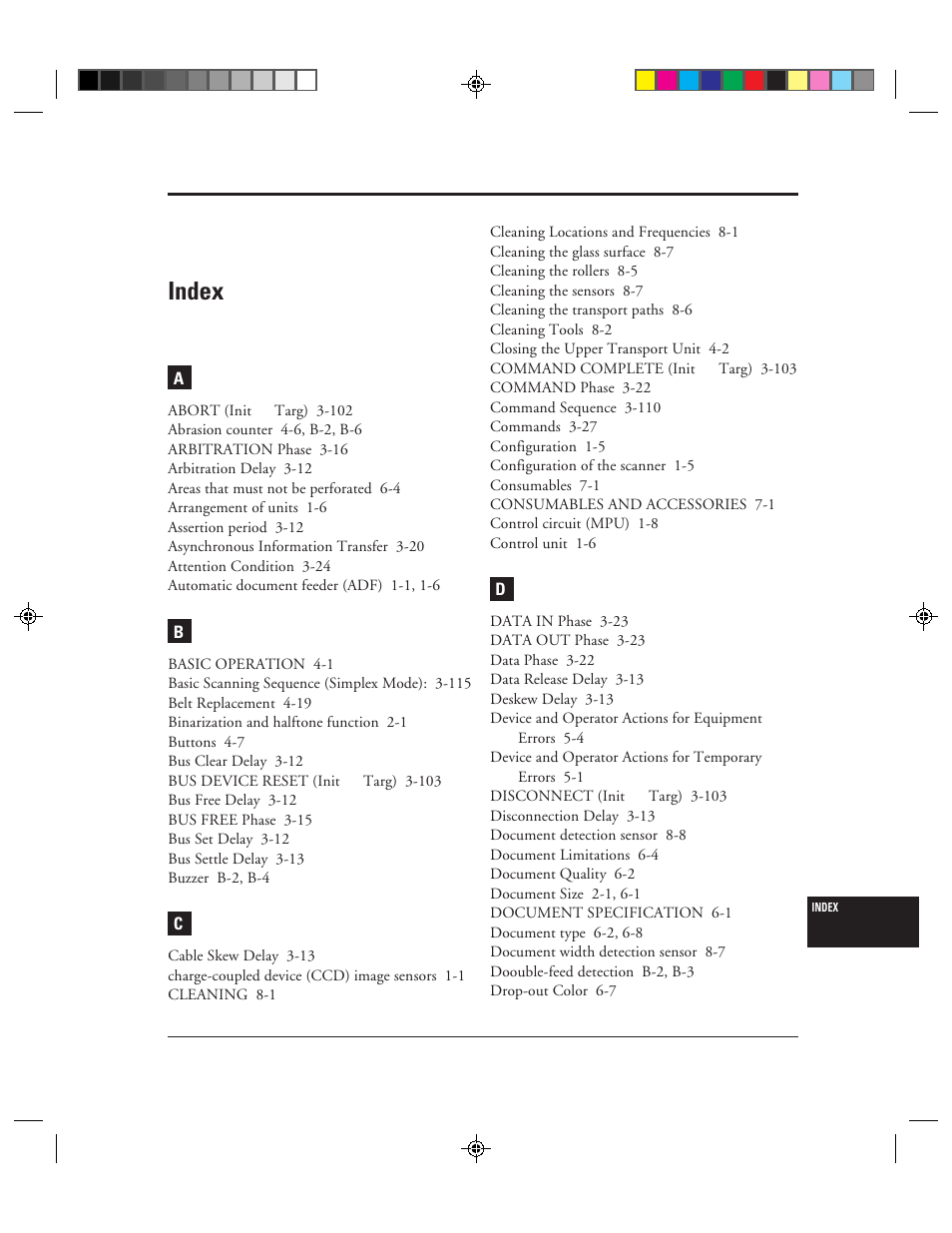 Index, In-1 | FUJITSU C150-E049-02EN User Manual | Page 232 / 236