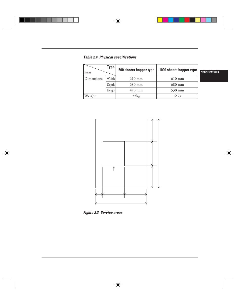 3 service areas -5, 4 physical specifications -5 | FUJITSU C150-E049-02EN User Manual | Page 32 / 236
