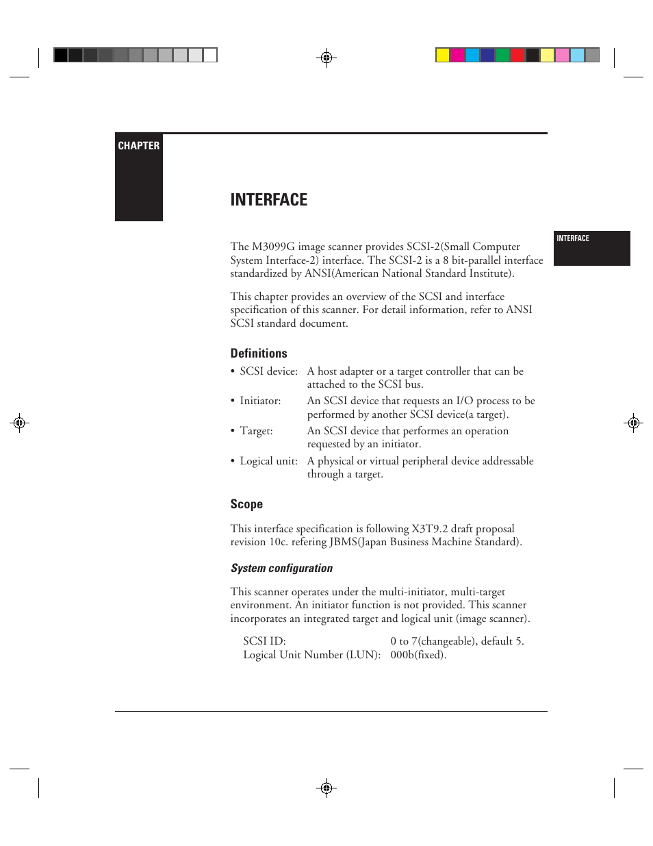 Interface, Chapter 3, Interface ␣ -1 | Chapter 3: interface | FUJITSU C150-E049-02EN User Manual | Page 34 / 236