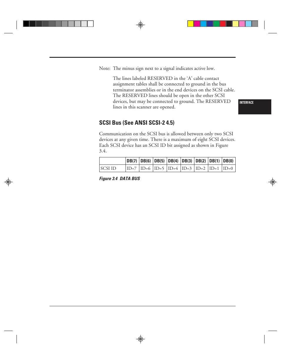 Scsi bus (see ansi scsi-2 4.5), Scsi bus (see ansi scsi-2 4.5) -7, 4 data bus -7 | FUJITSU C150-E049-02EN User Manual | Page 40 / 236