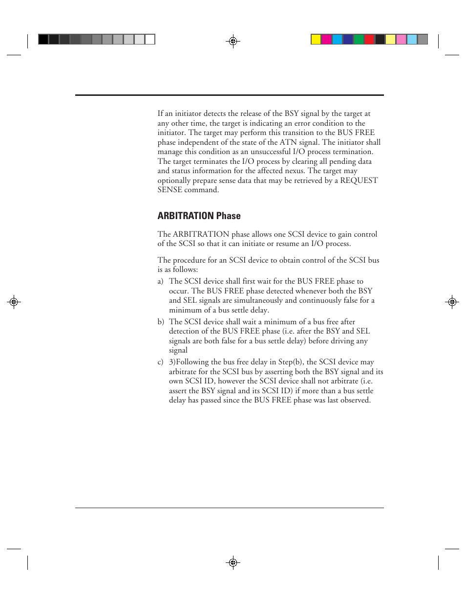 Arbitration phase, Arbitration phase -16 | FUJITSU C150-E049-02EN User Manual | Page 49 / 236