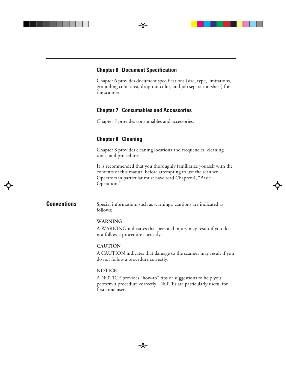 Conventions | FUJITSU C150-E049-02EN User Manual | Page 6 / 236
