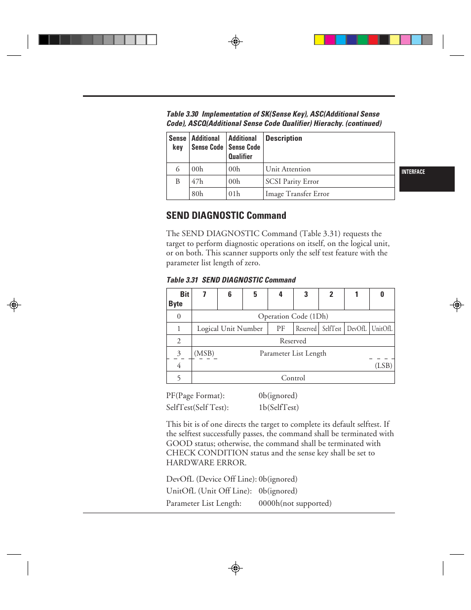 Send diagnostic command, 31 send diagnostic command -55 | FUJITSU C150-E049-02EN User Manual | Page 88 / 236