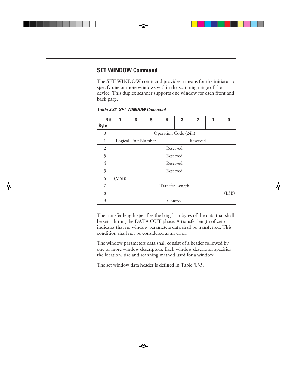 Set window command, Set window command -56, 32 set window command -56 | FUJITSU C150-E049-02EN User Manual | Page 89 / 236