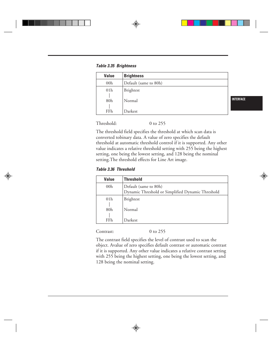 35 brightness -61 3.36 threshold -61 | FUJITSU C150-E049-02EN User Manual | Page 94 / 236