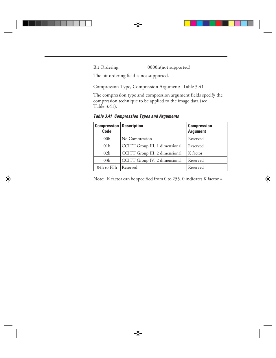 41 compression types and arguments -64 | FUJITSU C150-E049-02EN User Manual | Page 97 / 236