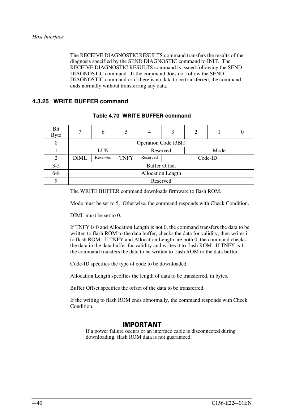25 write buffer command | FUJITSU MCJ3230SS User Manual | Page 114 / 161