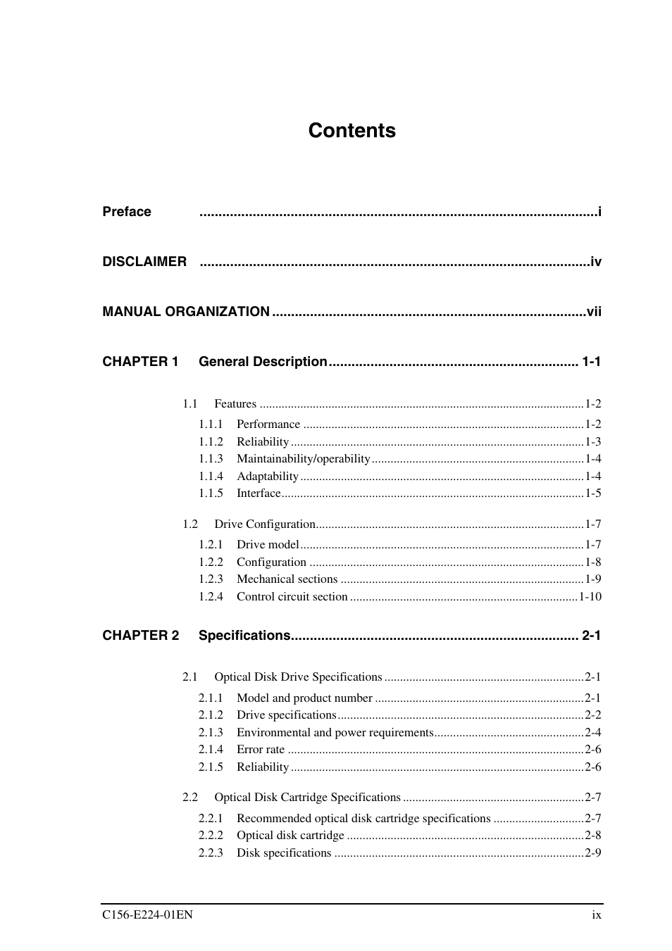 FUJITSU MCJ3230SS User Manual | Page 13 / 161