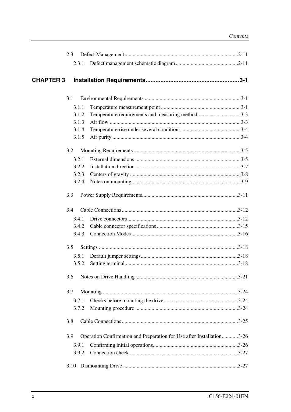 FUJITSU MCJ3230SS User Manual | Page 14 / 161