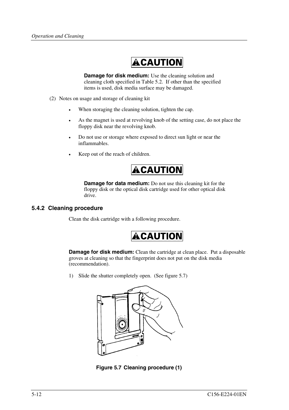 2 cleaning procedure | FUJITSU MCJ3230SS User Manual | Page 140 / 161