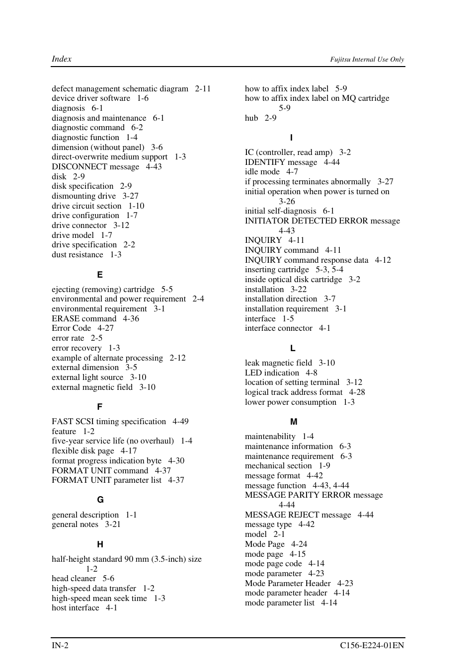 FUJITSU MCJ3230SS User Manual | Page 154 / 161