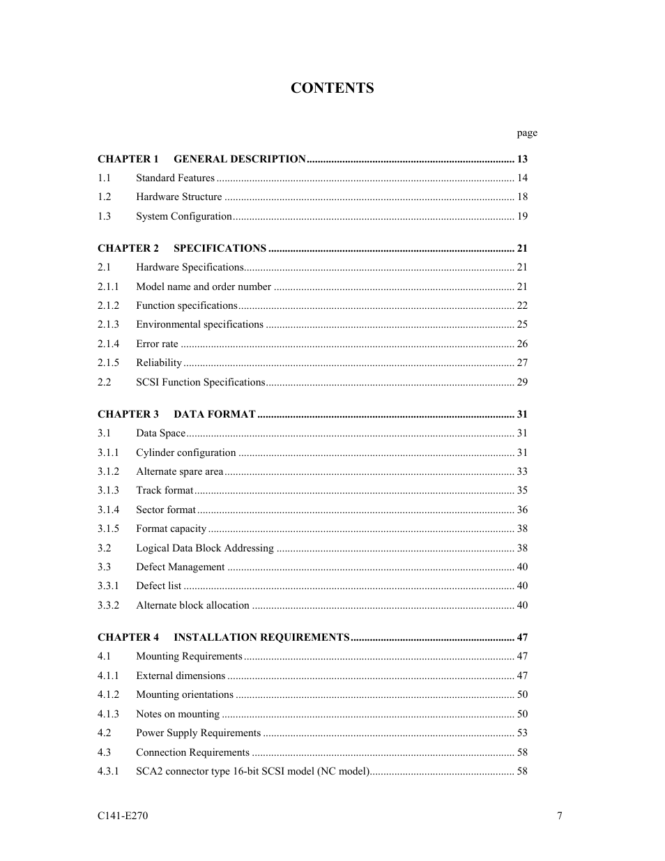 FUJITSU MBA3073NP User Manual | Page 11 / 138