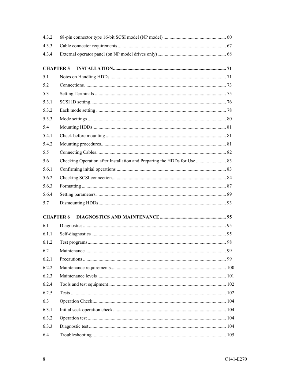 FUJITSU MBA3073NP User Manual | Page 12 / 138