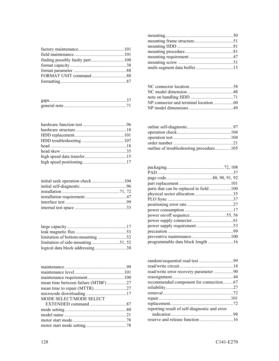 FUJITSU MBA3073NP User Manual | Page 132 / 138