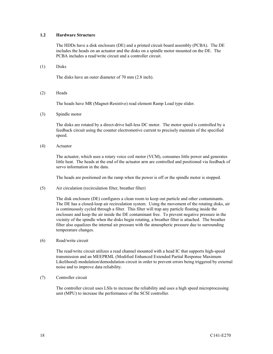 2 hardware structure | FUJITSU MBA3073NP User Manual | Page 22 / 138