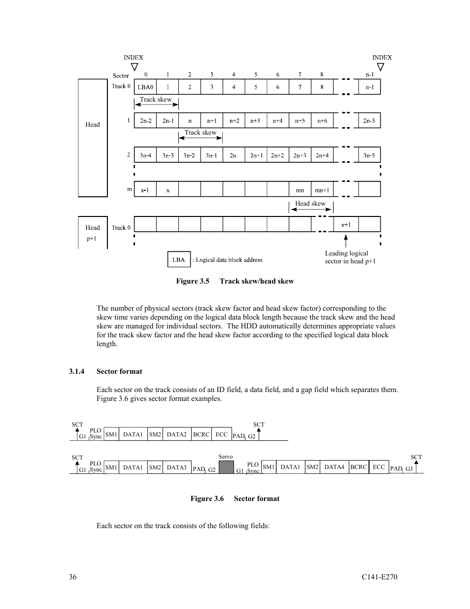 4 sector format | FUJITSU MBA3073NP User Manual | Page 40 / 138