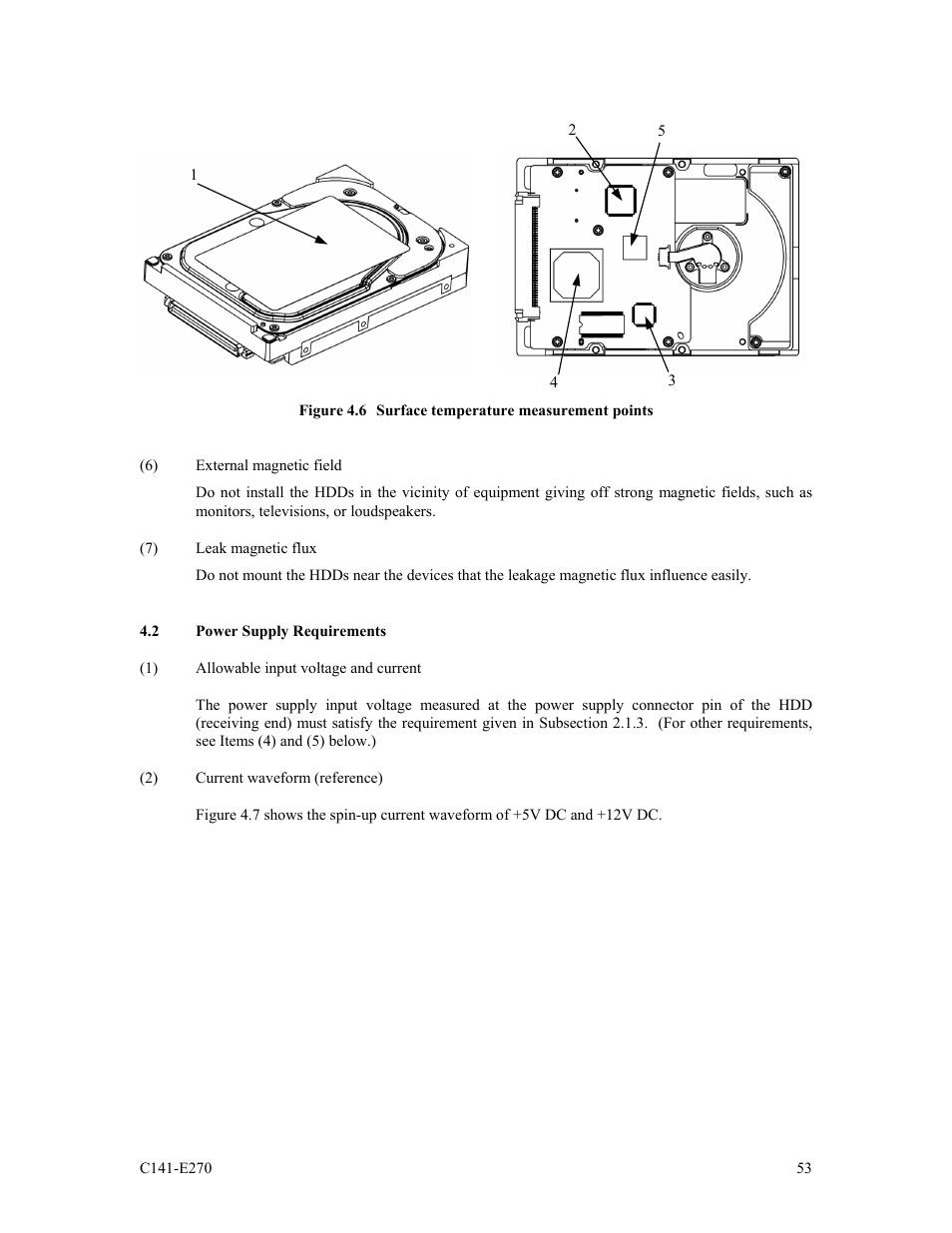 2 power supply requirements | FUJITSU MBA3073NP User Manual | Page 57 / 138